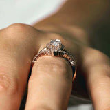 Marquise Cut Diamond Wedding Set