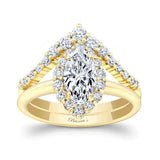 Marquise Cut Diamond Wedding Set