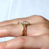 Marquise Cut Diamond Wedding Set