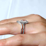 Marquise Cut Diamond Wedding Set