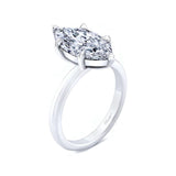 3 Carat Marquise Lab Diamond Solitaire Engagement Ring