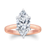 2 Carat Marquise Lab Diamond Solitaire Engagement Ring