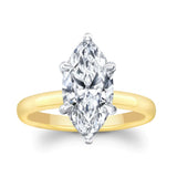 2 Carat Marquise Lab Diamond Solitaire Engagement Ring