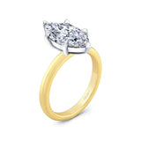 2 Carat Marquise Lab Diamond Solitaire Engagement Ring