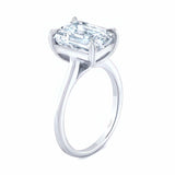 2 Carat Radiant Cut Lab Diamond Solitaire Engagement Ring