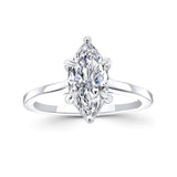 2 Carat Marquise Cut Lab Diamond Solitaire Engagement Ring
