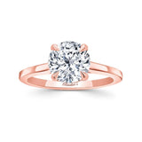 2 Carat Cushion Cut Lab Diamond Solitaire Engagement Ring