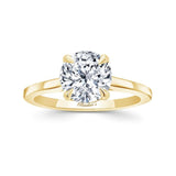 2 Carat Cushion Cut Lab Diamond Solitaire Engagement Ring