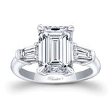 3 Carat Emerald Cut Moissanite Ring