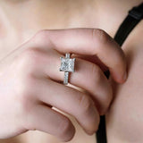 4 Carat Princess Cut Diamond Ring