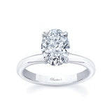 Oval Lab Diamond Solitaire Engagement Ring