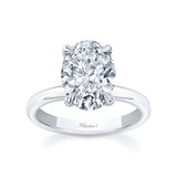 3 Carat Oval Lab Diamond Solitaire Engagement Ring
