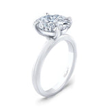 3 Carat Oval Lab Diamond Solitaire Engagement Ring