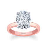 3 Carat Oval Lab Diamond Solitaire Engagement Ring