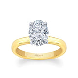 Oval Lab Diamond Solitaire Engagement Ring