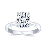 3 Carat Elongated Cushion Lab Grown Diamond Solitaire Ring