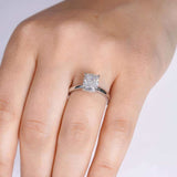 Elongated Cushion Lab Grown Diamond Solitaire Ring