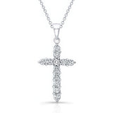 2 Carat Diamond Cross Necklace