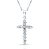 2 Carat Lab Diamond Cross Necklace