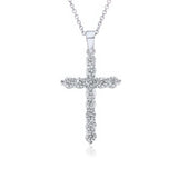 3 Carat Lab Grown Diamond Cross In Necklace