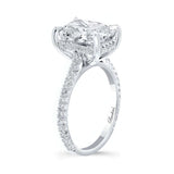 3 Carat Radiant Cut Moissanite Ring