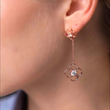 Moissanite Dangle Earrings