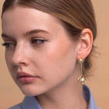 Moissanite Dangle Earrings