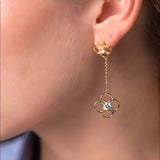 Moissanite Dangle Earrings