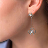 Moissanite Dangle Earrings