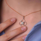 Moissanite Dangle Necklace