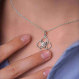 Moissanite Dangle Necklace