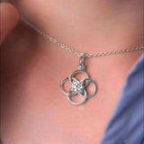 Moissanite Dangle Necklace