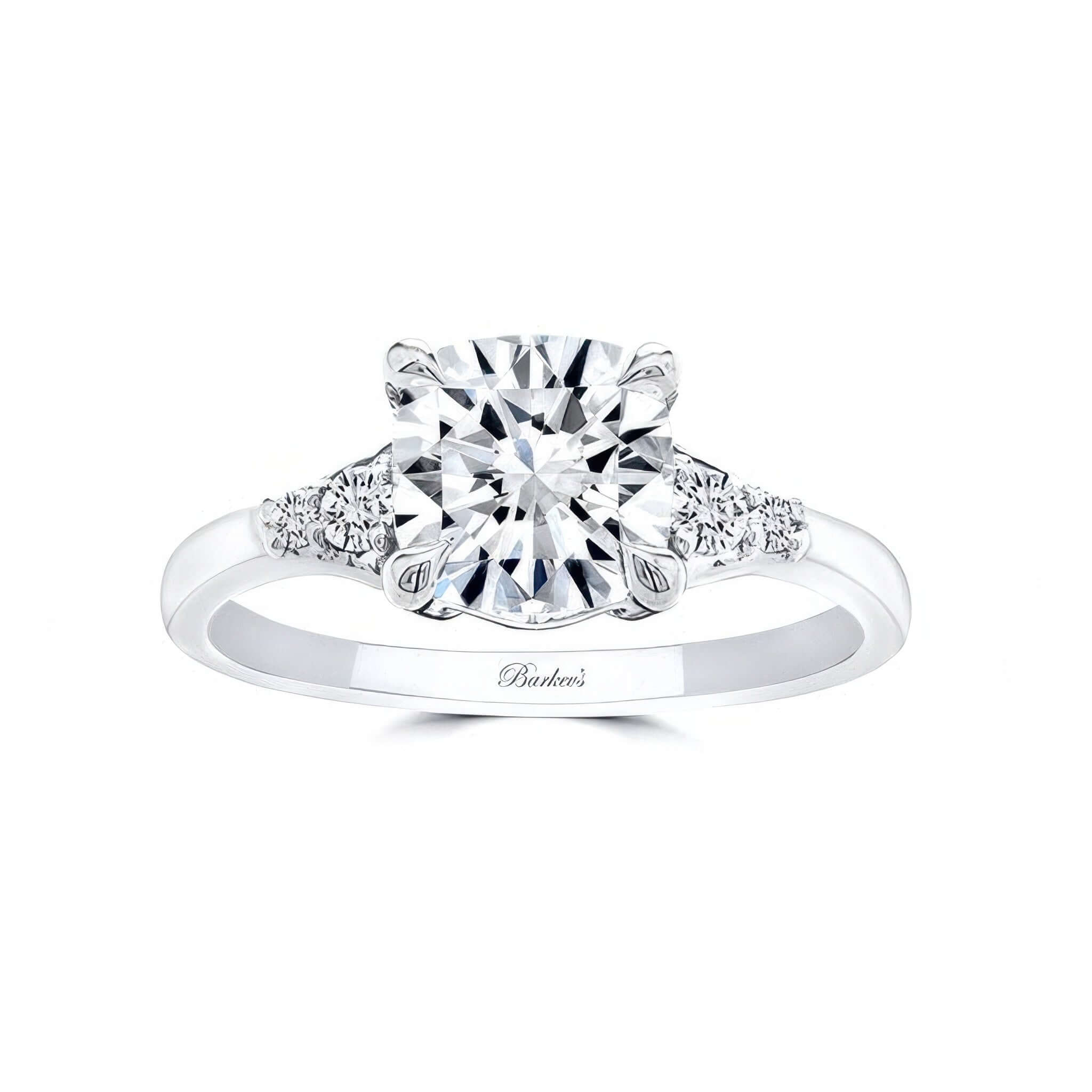 Modern Carat Cushion Cut Moissanite Ring – Barkev's