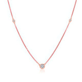 Bezel Set Lab Diamond Necklace