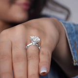 5 Carat Round Lab Diamond 6 Prong Solitaire Ring