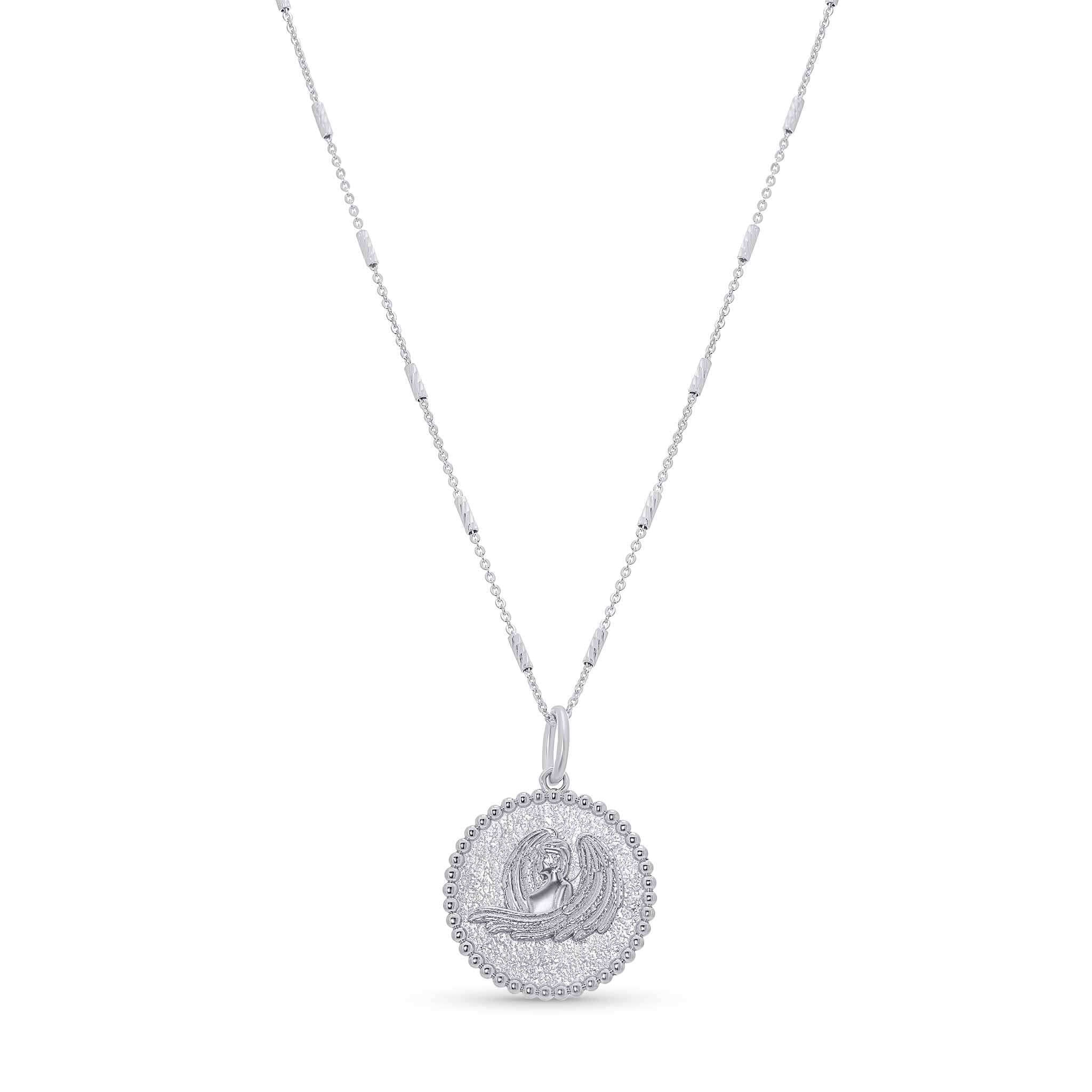 Zodiac Necklace featuring a medallion with zodiac symbol on a delicate bar chain, adjustable 16-18 inches.