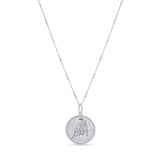 Zodiac Necklace showcasing a zodiac symbol medallion on a sleek bar chain, adjustable from 16 to 18 inches.