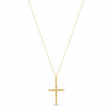 Vermeil Beaded Cross Necklace