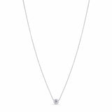 Half Carat Lab Diamond Necklace showcasing a 0.5 carat lab-grown diamond on a delicate chain.