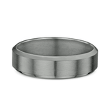 Men's Simple Beveled Edge Wedding Band