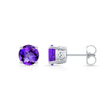 Simple 1.00ct. Amethyst Studs