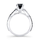 Black Diamond Infinity Ring