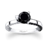 Three Prong Black Diamond Ring
