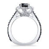 Ribbon Black Diamond Ring