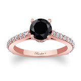 Traditional Black And White Diamond Ring