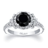 Black And White Diamond Cluster Ring