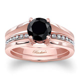 Interlock Black And White Diamond Bridal Set