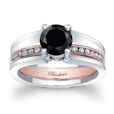 Interlock Black And White Diamond Bridal Set