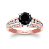 Black And White Diamond Channel Set Ring