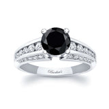 Black And White Diamond Channel Set Ring